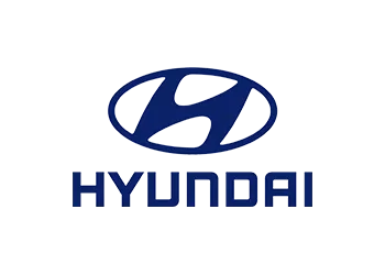 Hyundai logo with stylized H emblem.