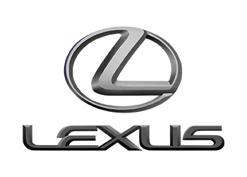 3D Lexus logo on abstract background.