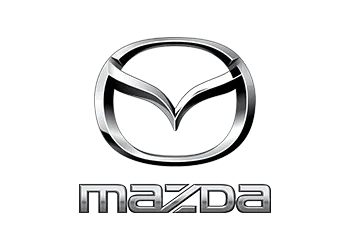 Mazda logo with metallic effect.