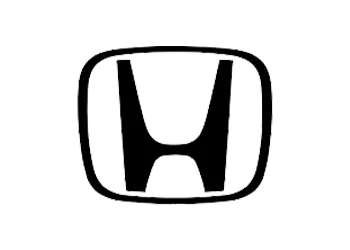 Black Honda logo on a transparent background.